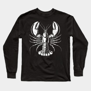 Lobster b&w graphics Long Sleeve T-Shirt